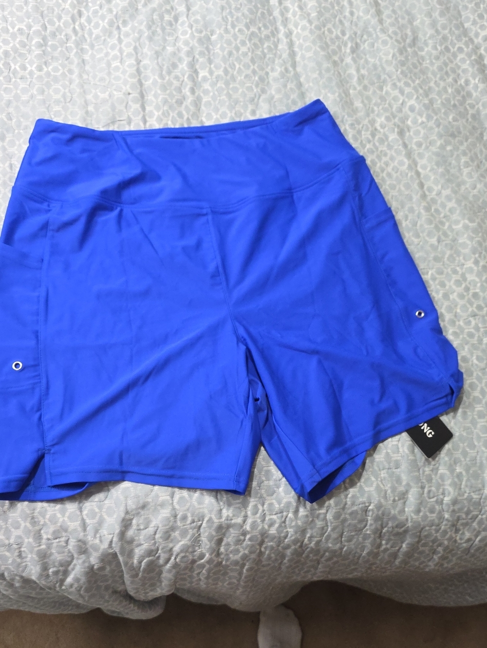 Women's Athletic High-Rise Shorts in Royal Blue